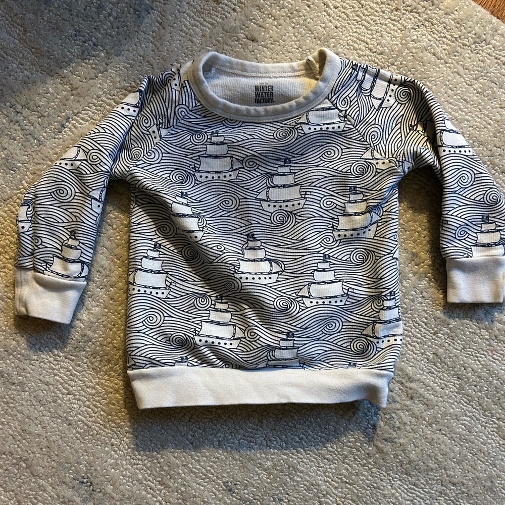 Winter Water Factory Sweatshirt in high seas print